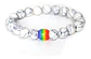 Pulsera Manilla Piedras Naturales Orgullo Lgbt Hombre Mujer - Miniatura 5