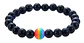 Pulsera Manilla Piedras Naturales Orgullo Lgbt Hombre Mujer - Miniatura 8