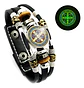 Pulsera Para Hombre Y Mujer Manilla Cuero Medalla San Benito - Miniatura 2