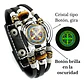 Pulsera Para Hombre Y Mujer Manilla Cuero Medalla San Benito - Miniatura 4