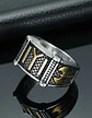 Anillo Kayi Obasi  Acero Inoxidable Hacha Color Plata Hombre - Miniatura 3