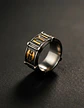 Anillo Kayi Obasi  Acero Inoxidable Hacha Color Plata Hombre - Miniatura 6