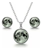Collar Mujer Luna Llena Brilla En La Oscuridad Fluorescente - Miniatura 2