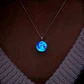 Collar Mujer Luna Llena Brilla En La Oscuridad Fluorescente - Miniatura 9
