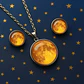 Collar Mujer Luna Llena Brilla En La Oscuridad Fluorescente - Miniatura 13