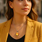 Collar Mujer Luna Llena Brilla En La Oscuridad Fluorescente - Miniatura 14