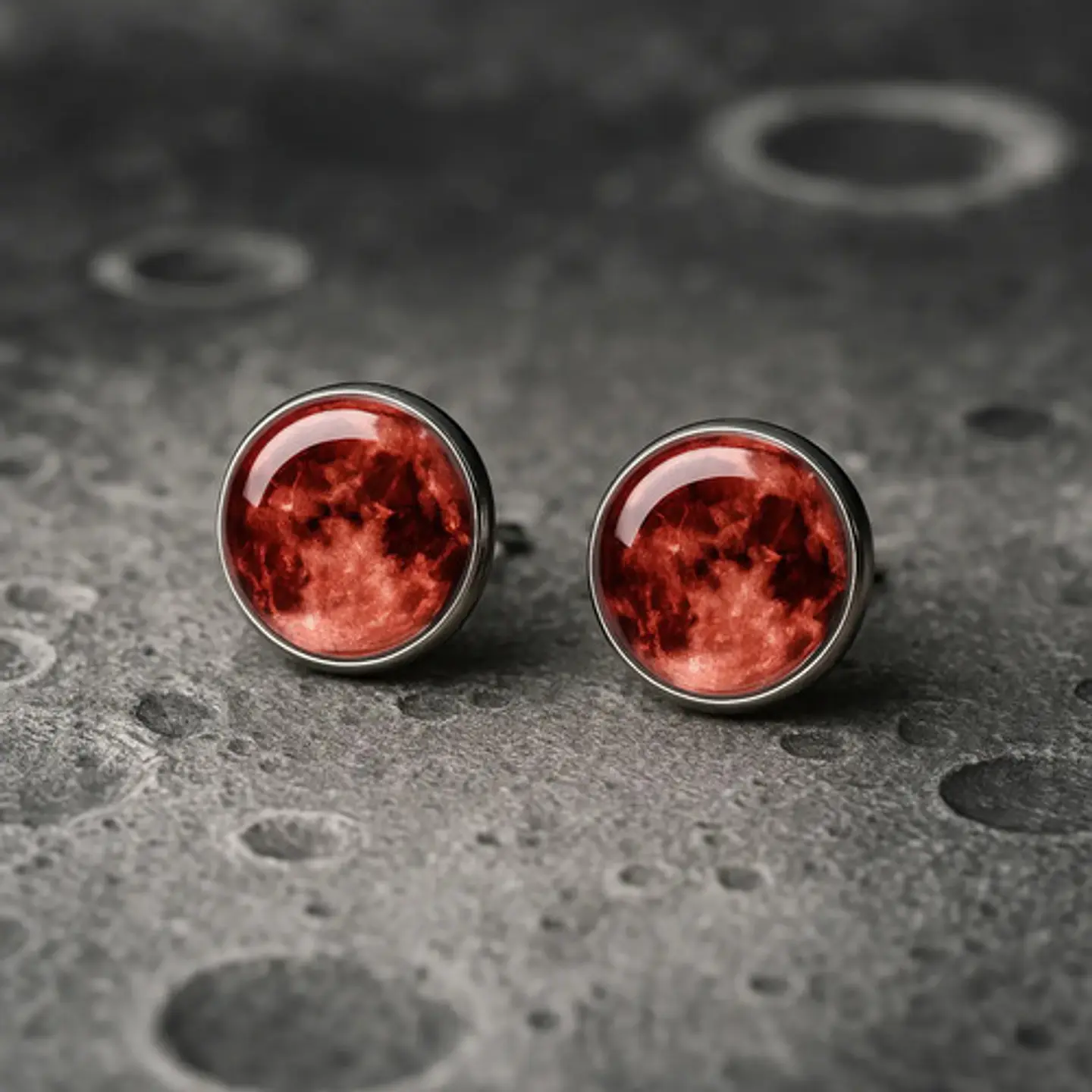 Collar Mujer Luna Llena Brilla En La Oscuridad Fluorescente 24