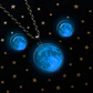 Collar Mujer Luna Llena Brilla En La Oscuridad Fluorescente - Miniatura 37