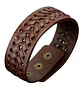Pulsera Manilla Brazalete Cuero Ajustable Color Cafe Hombre - Miniatura 3
