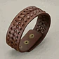 Pulsera Manilla Brazalete Cuero Ajustable Color Cafe Hombre - Miniatura 5