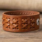 Pulsera Manilla Brazalete Cuero Ajustable Color Cafe Hombre - Miniatura 9