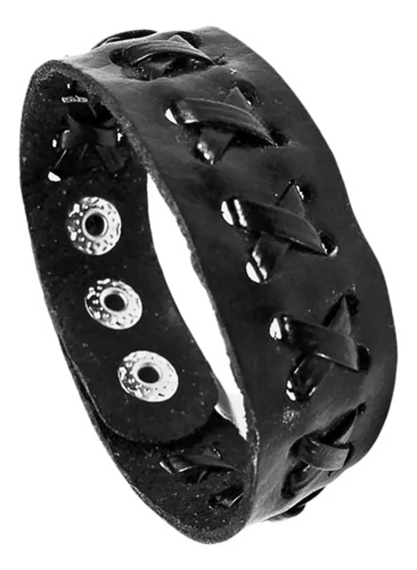 Pulsera Manilla Brazalete Cuero Ajustable Color Cafe Hombre 14