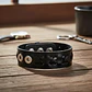 Pulsera Manilla Brazalete Cuero Ajustable Color Cafe Hombre - Miniatura 18