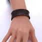 Pulsera Manilla Brazalete Cuero Ajustable Color Cafe Hombre - Miniatura 30