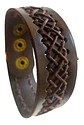 Pulsera Manilla Brazalete Cuero Ajustable Color Cafe Hombre - Miniatura 33