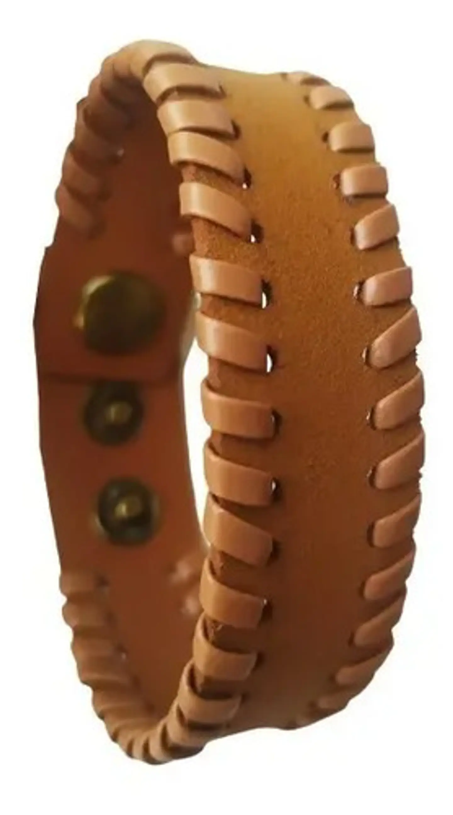Pulsera Manilla Brazalete Cuero Ajustable Color Cafe Hombre 36