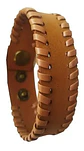 Pulsera Manilla Brazalete Cuero Ajustable Color Cafe Hombre - Miniatura 36