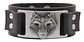 Pulsera Manillas Brazalete Lobo Ajustable Cuero Hombre Mujer - Miniatura 1