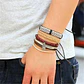 Pulsera Manilla Brazalete Cuero Mano De Fatima Hombre Mujer - Miniatura 3
