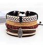 Pulsera Manilla Brazalete Cuero Mano De Fatima Hombre Mujer - Miniatura 6