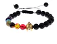 Pulsera Manilla Casco Guerrero Piedras Naturales Para Hombre - Miniatura 11