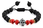 Pulsera Manilla Casco Guerrero Piedras Naturales Para Hombre - Miniatura 14