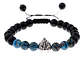 Pulsera Manilla Casco Guerrero Piedras Naturales Para Hombre - Miniatura 17