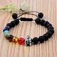 Pulsera Manilla Casco Guerrero Piedras Naturales Para Hombre - Miniatura 30