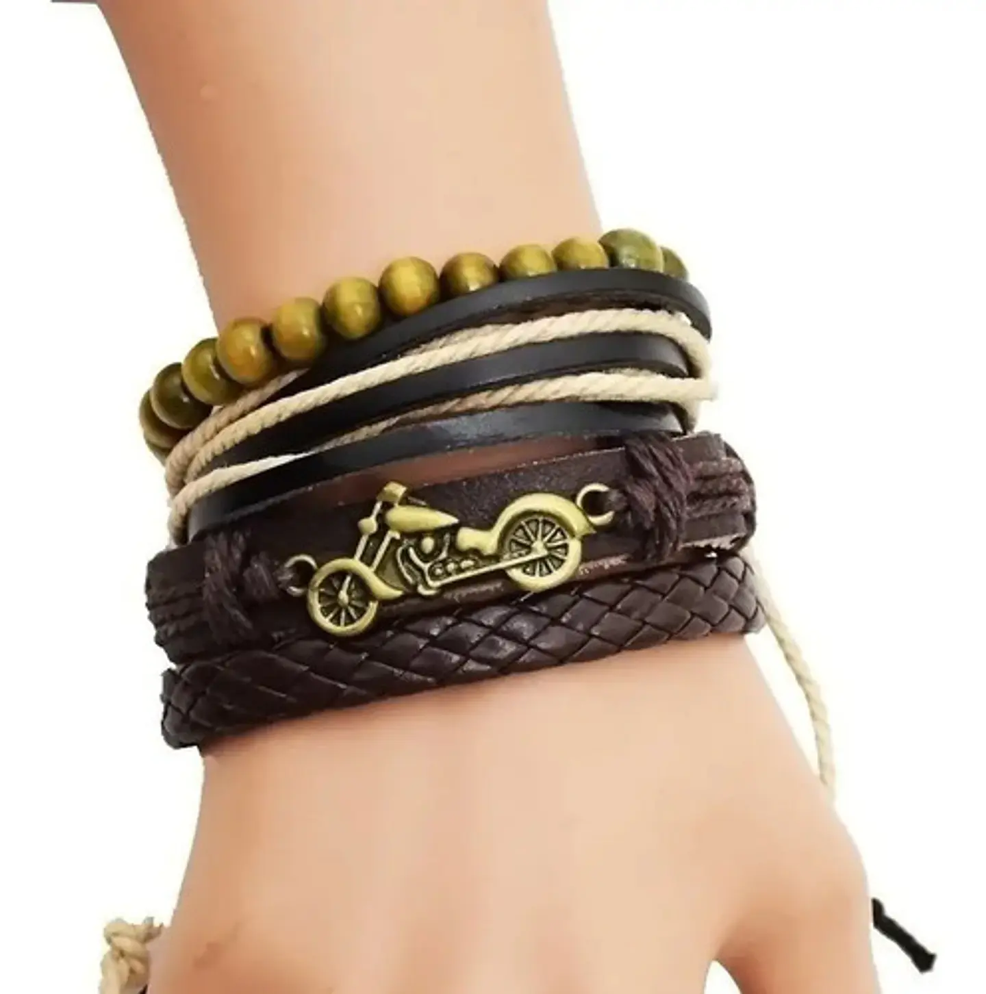 Pulsera Brazalete Manilla Placa Amor Cuero Hombre Y Mujer 5