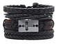 Pulsera Brazalete Manilla Placa Amor Cuero Hombre Y Mujer - Miniatura 7