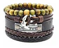 Pulsera Brazalete Manilla Placa Amor Cuero Hombre Y Mujer - Miniatura 8