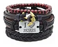Pulsera Brazalete Manilla Placa Amor Cuero Hombre Y Mujer - Miniatura 9