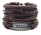 Pulsera Brazalete Manilla Placa Amor Cuero Hombre Y Mujer - Miniatura 11