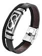 Pulsera Brazalete Infinito Acero Inoxidable Plateado Hombre  - Miniatura 1