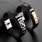 Pulsera Brazalete Infinito Acero Inoxidable Plateado Hombre  - Miniatura 4