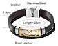 Pulsera Brazalete Infinito Acero Inoxidable Plateado Hombre  - Miniatura 6
