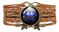 Pulsera Brazalete Manilla Cuero Signos Zodiaco Mujer Hombre - Miniatura 1