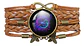 Pulsera Brazalete Manilla Cuero Signos Zodiaco Mujer Hombre - Miniatura 9