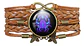 Pulsera Brazalete Manilla Cuero Signos Zodiaco Mujer Hombre - Miniatura 21