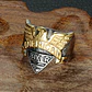 Anillo Acero Inoxidable Águila Color Oro Y Plata Para Hombre - Miniatura 4