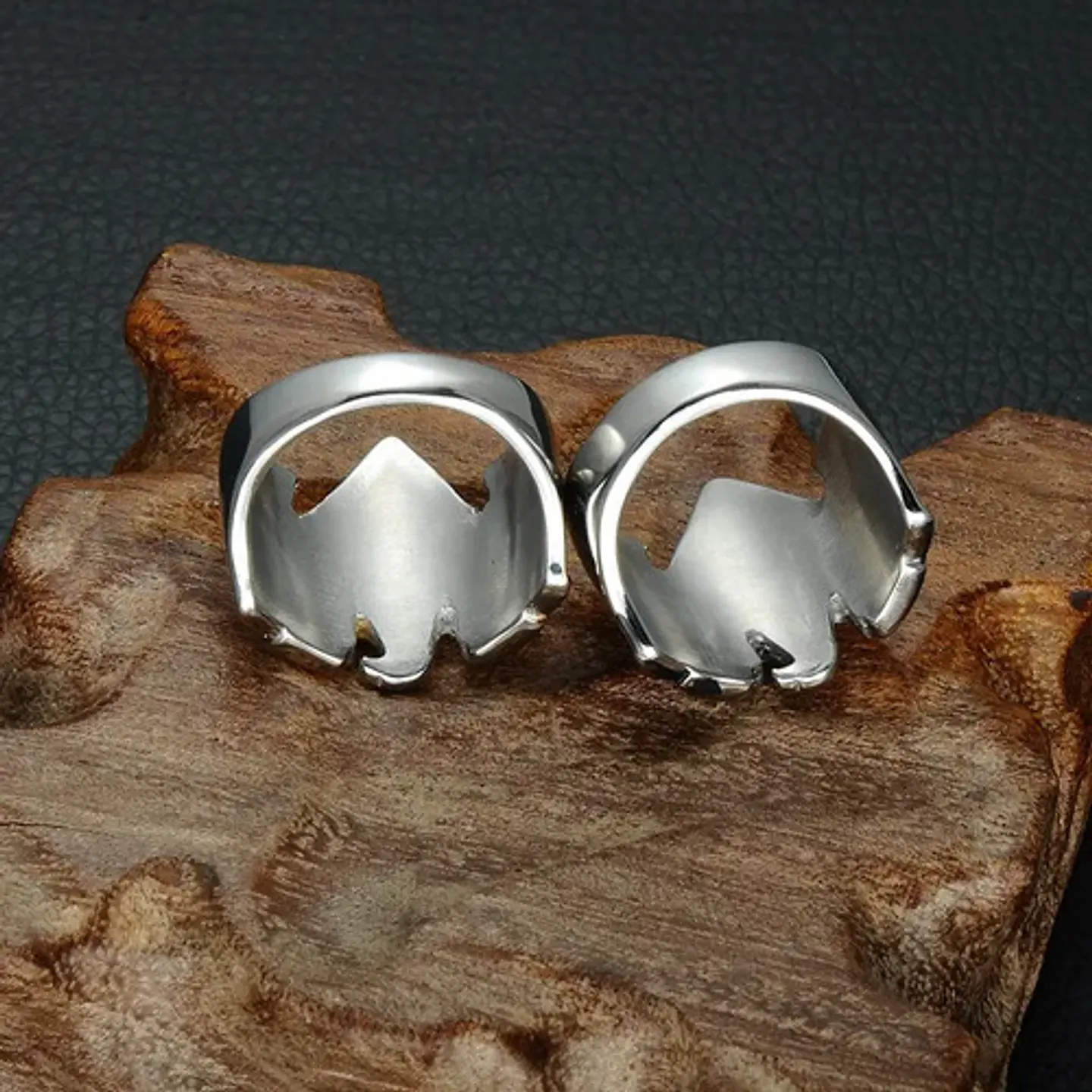 Anillo Acero Inoxidable Águila Color Oro Y Plata Para Hombre 5