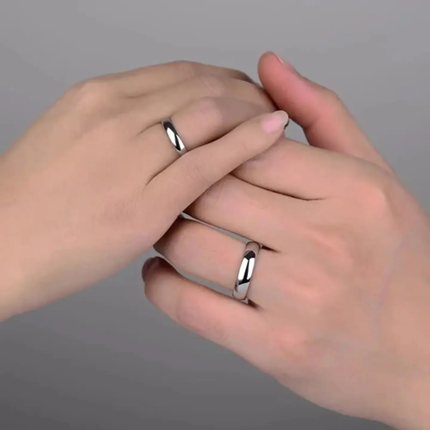 Anillo Color Oro Clásico Banda Acero Inoxidable Hombre Mujer 13