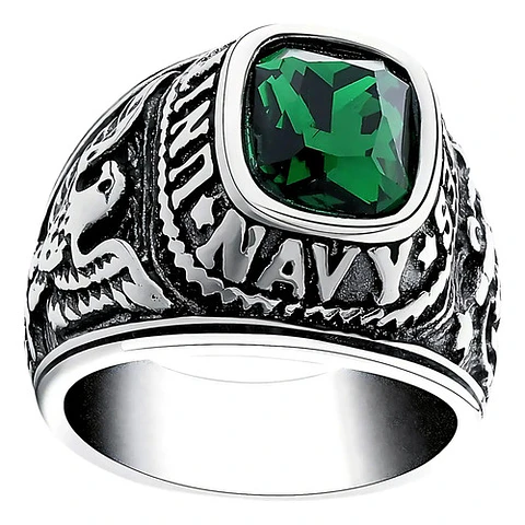 Anillo Militar Estados Unidos Aguila Acero Inoxidable Hombre