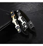 Pulsera Manilla Acero Inoxidable Águila Cuero Negro Hombre - Miniatura 3