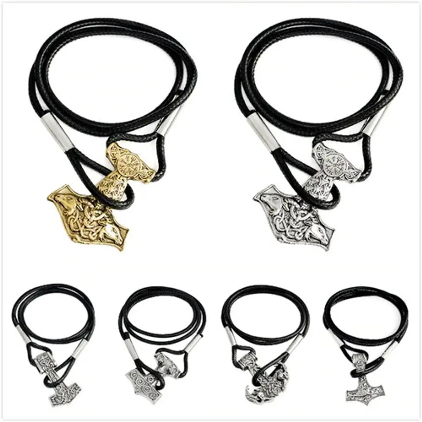 Pulsera Brazalete Manilla Martillo Mjolnir Vikingo Hombres 3