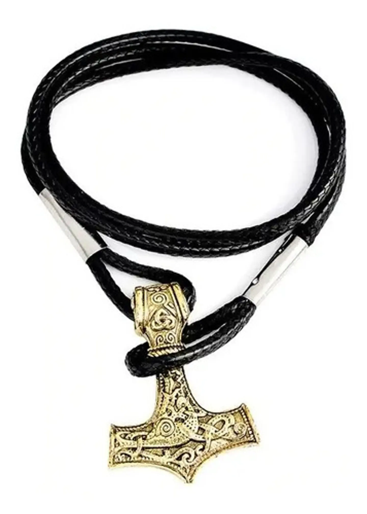 Pulsera Brazalete Manilla Martillo Mjolnir Vikingo Hombres 10
