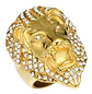 Anillo Color Oro León Piedras Acero Inoxidable Para Hombre - Miniatura 1