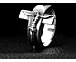 Anillo Jesus Cruz Color Plata Acero Inoxidable Para Hombre - Miniatura 8