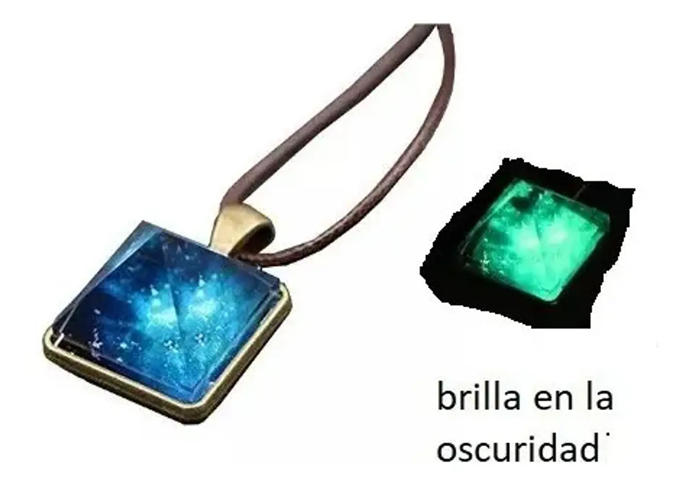 Collar Brilla En La Oscuridad Fluorescente Para Hombre Mujer 3