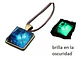 Collar Brilla En La Oscuridad Fluorescente Para Hombre Mujer - Miniatura 3